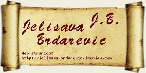 Jelisava Brdarević vizit kartica